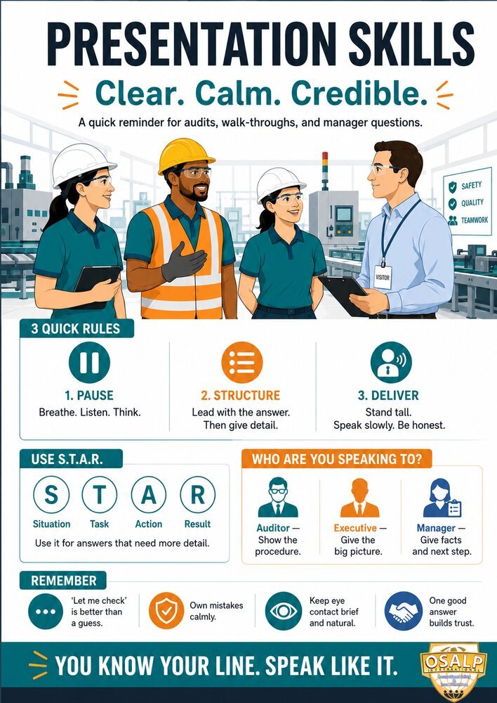 ACEE 2.0 behaviour poster &mdash; Presentation Skills