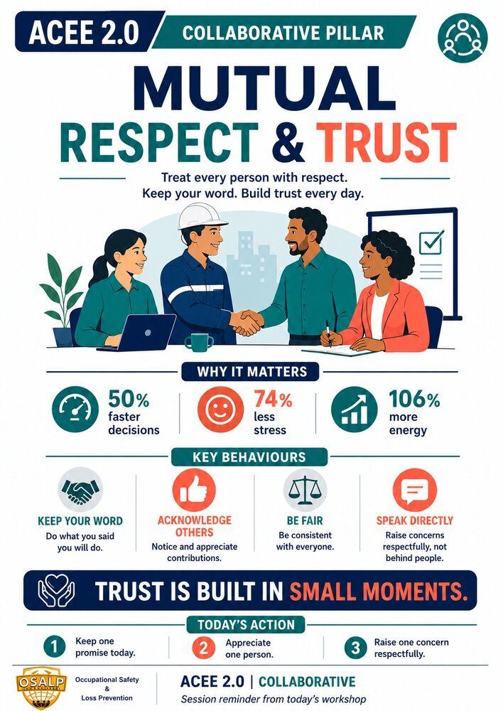 ACEE 2.0 behaviour poster &mdash; Mutual Respect & Trust